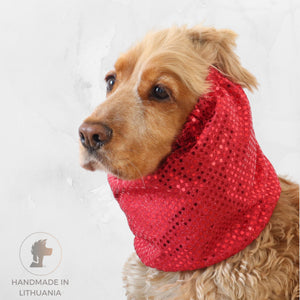 Sparkle red dog snood