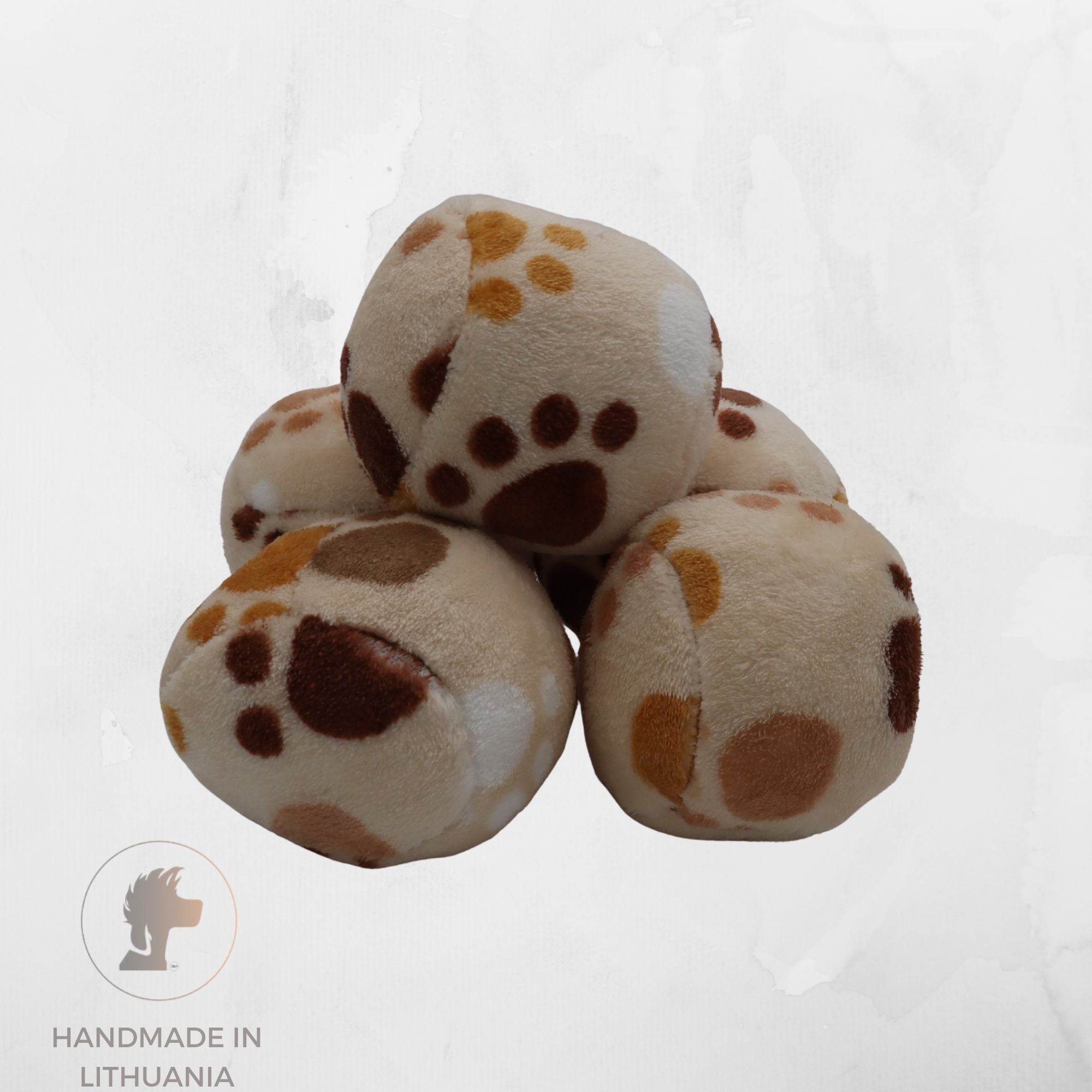 soft paw pattern dog ball distinguish me