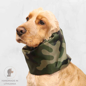 waterproof lightweight camouflage dog snood by distinguish me