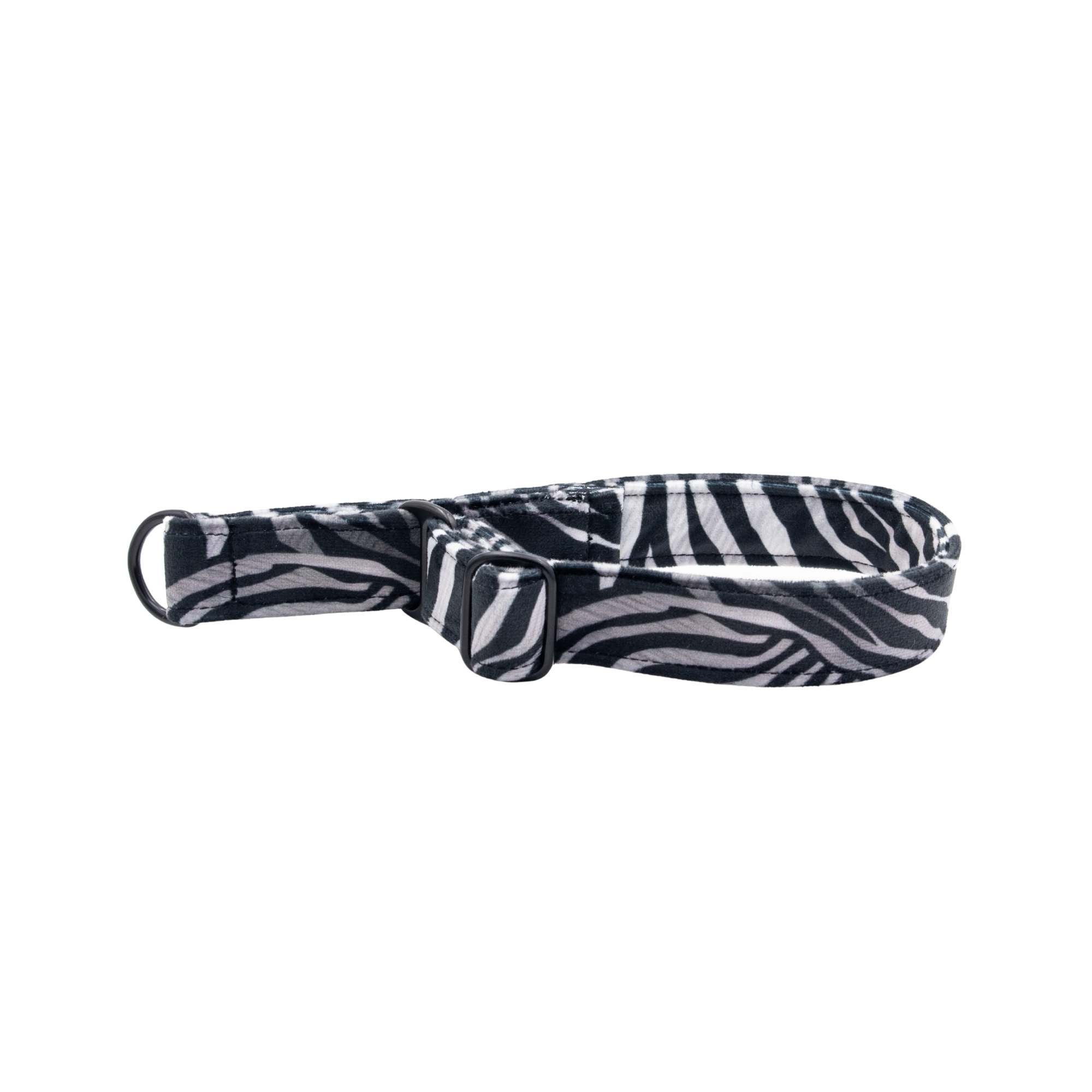 Zebra patterned headband on a white background