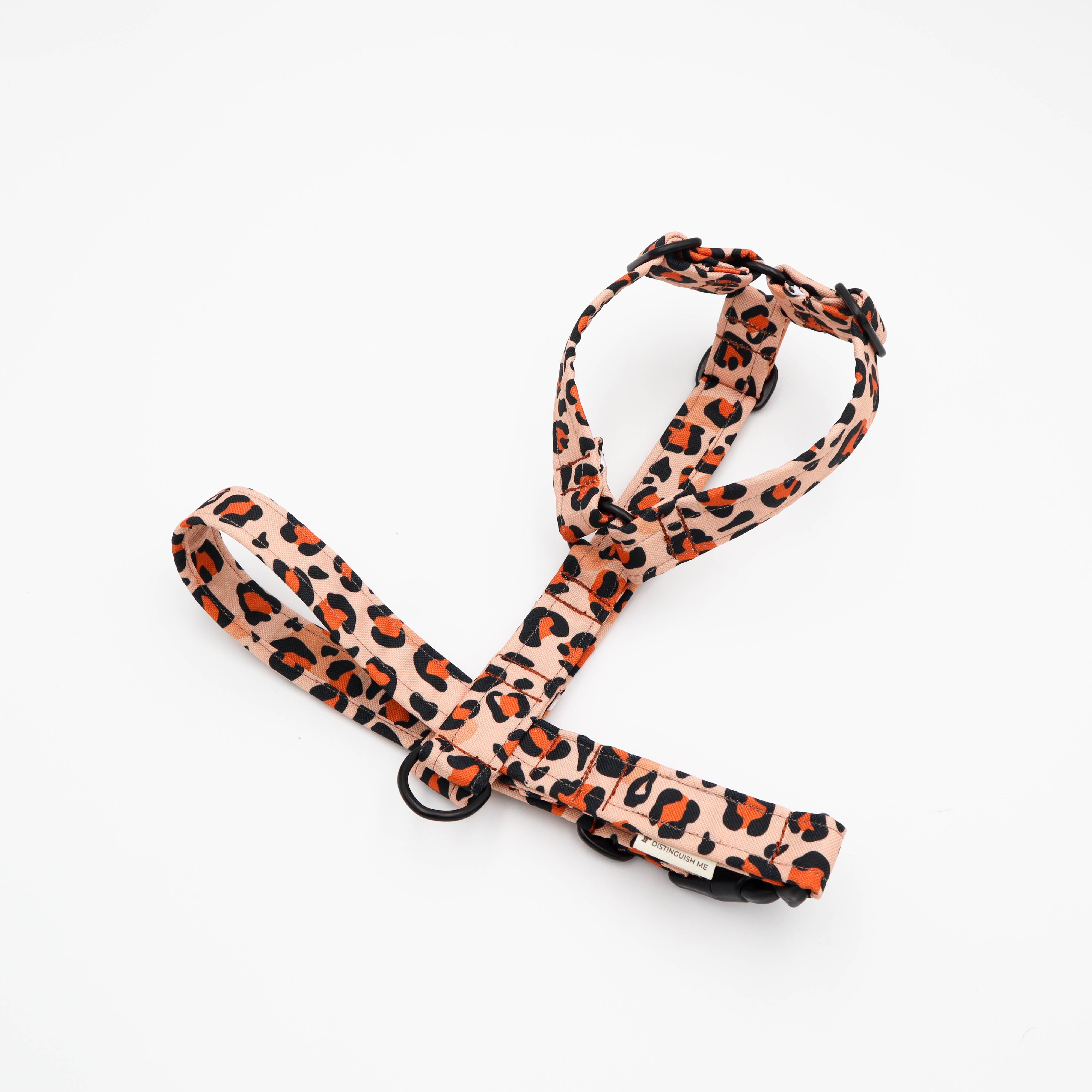 cheetah dog harness by distinguish me