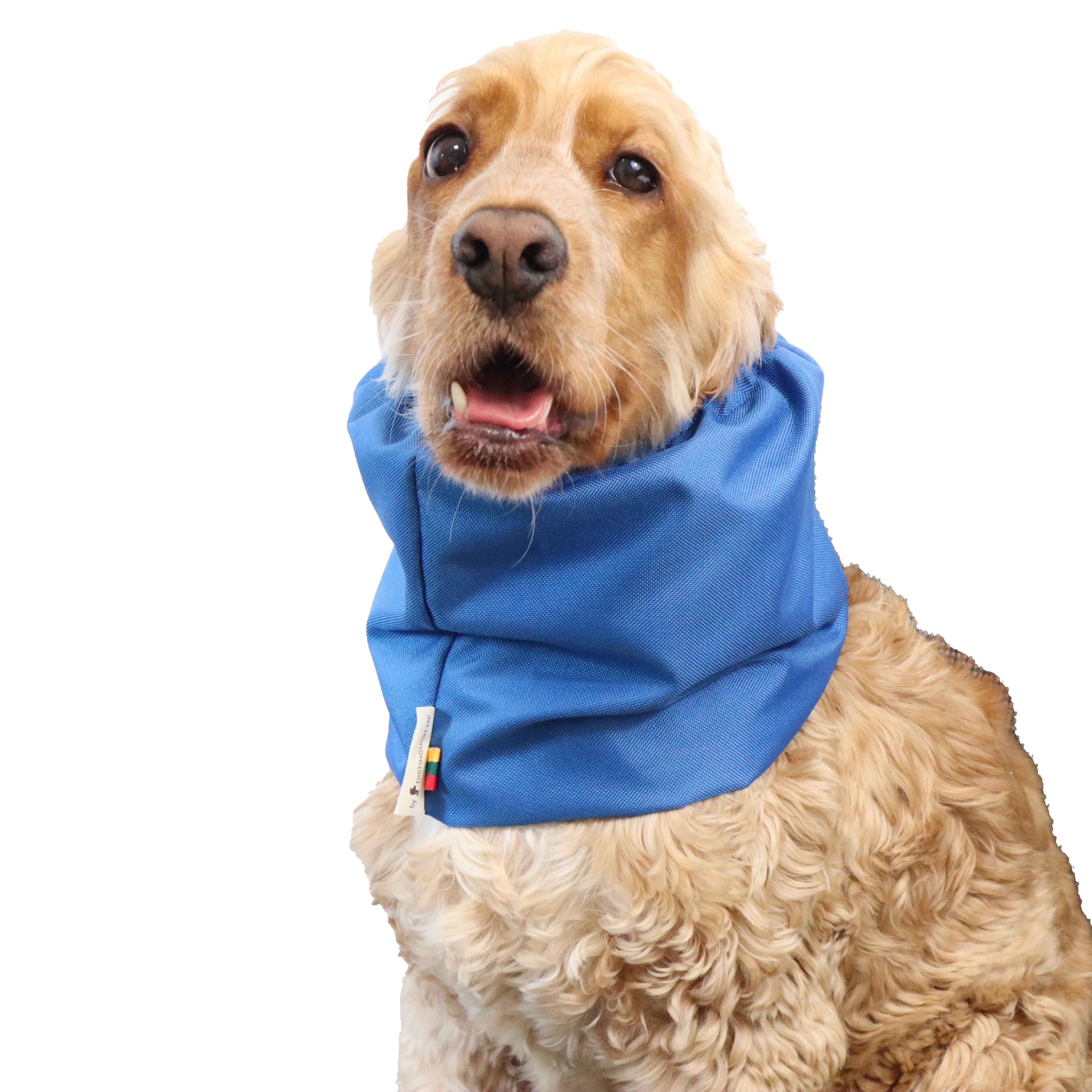 Blue Waterproof dog Snood by Distinguish Me