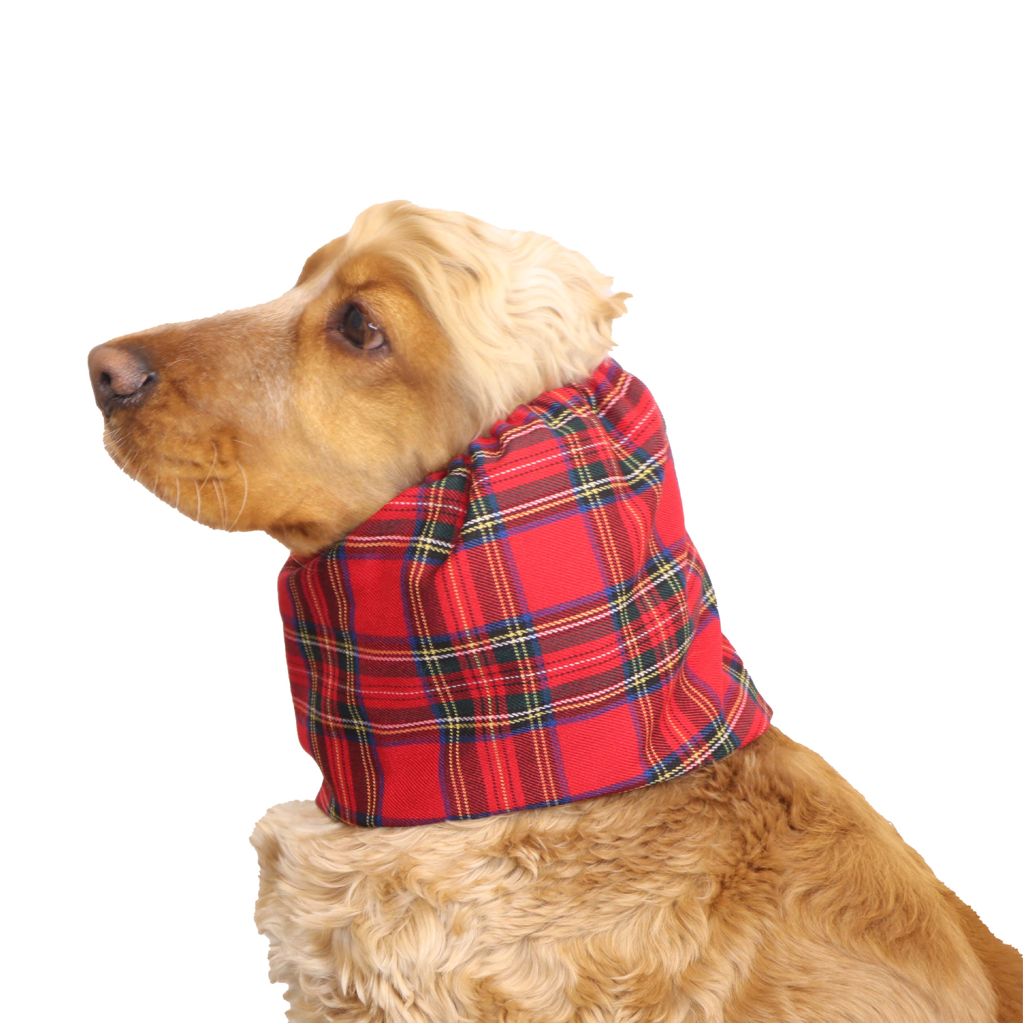 Flannel Red Dog Snood | Classic Tartan | Distinguish Me