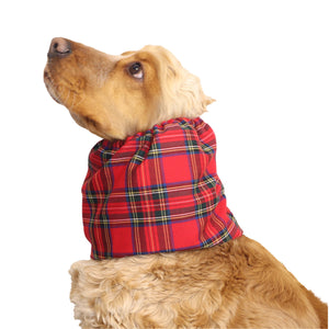 Flannel Red Dog Snood | Classic Tartan | Distinguish Me