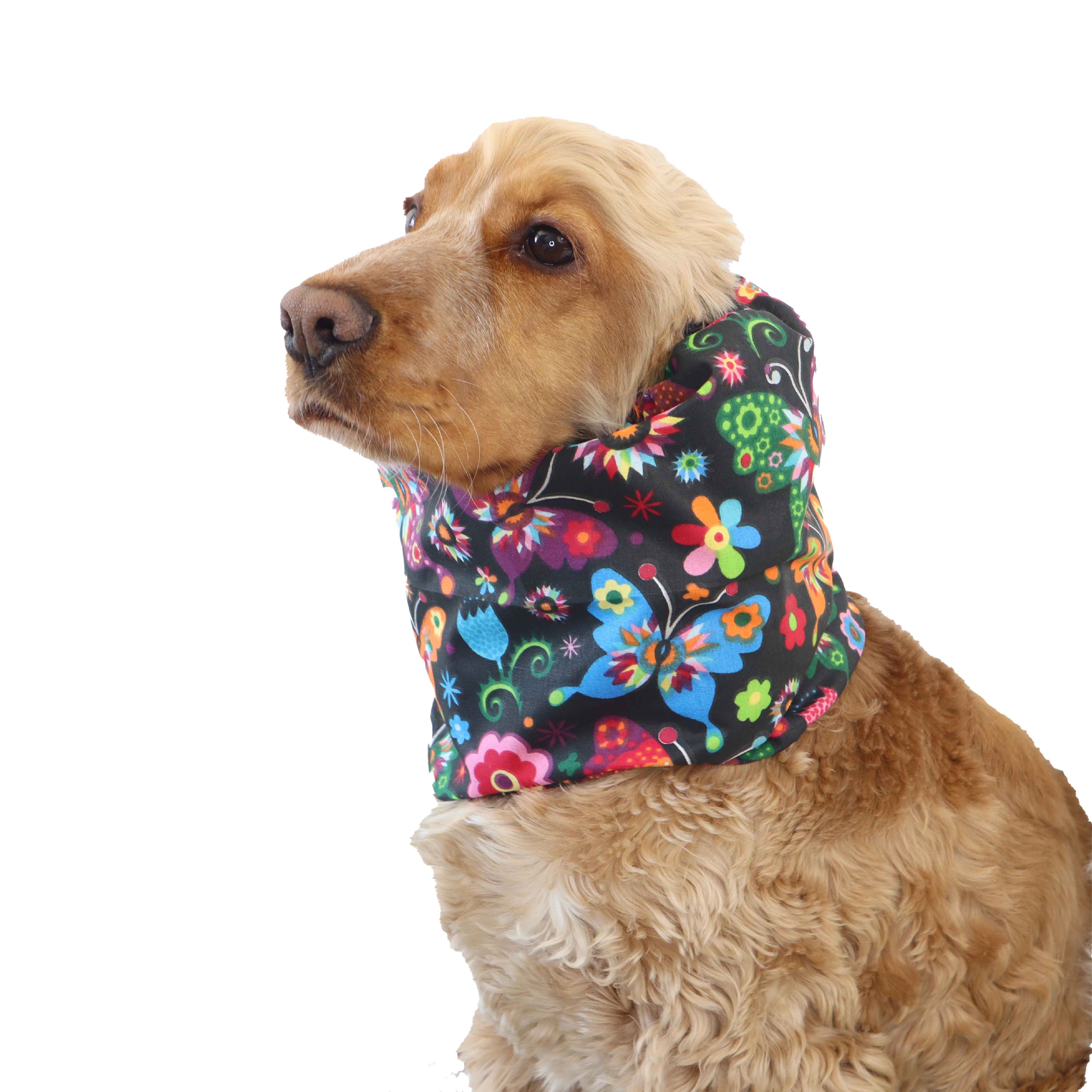 Cotton Dog Snood Flowery by Distinguish Me